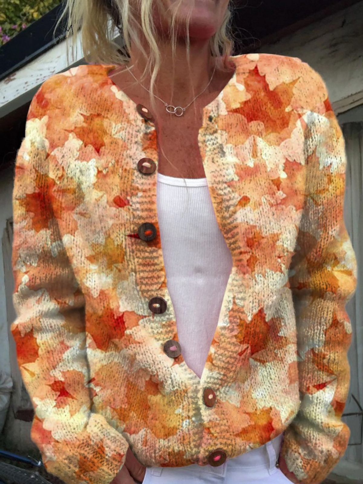 Briarwood | Autumn Leaf Knit Cardigan