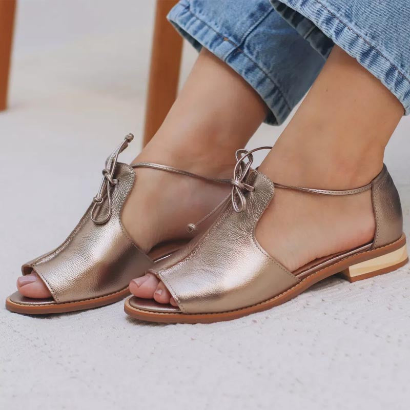 LILLIANA STRAP-STYLE LEATHER SANDALS